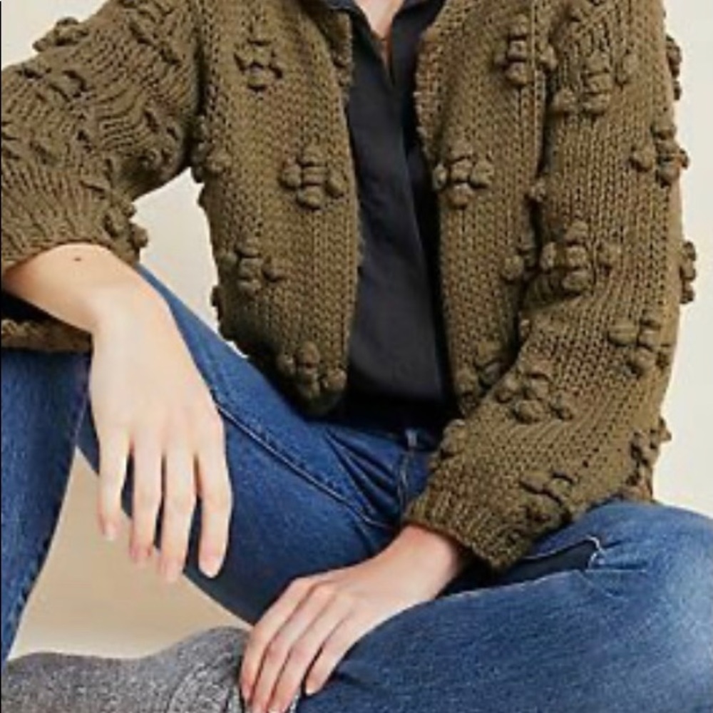 Anthropologie Callahan Knitwear Pom Pom Sweater